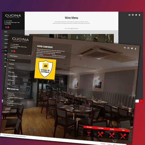 cucina leigh website example