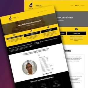 bacaros restaurant consultants website design