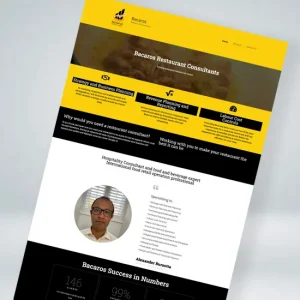 bacaros restaurant consultants website design