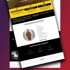 bacaros restaurant consultants website design