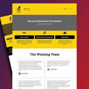 bacaros restaurant consultants website design