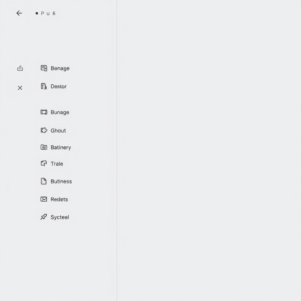 A professional stock photo showcasing a clean, intuitive website navigation menu with a focus on user-friendly design elements and visual hierarchy.